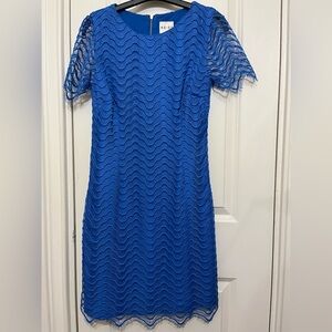 Reiss NWT Blue Wave Lace Dress